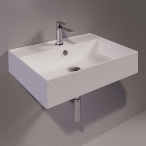 AG61BIANCOMATT Подвесная раковина настенная прямоугольная Simas Agile белая