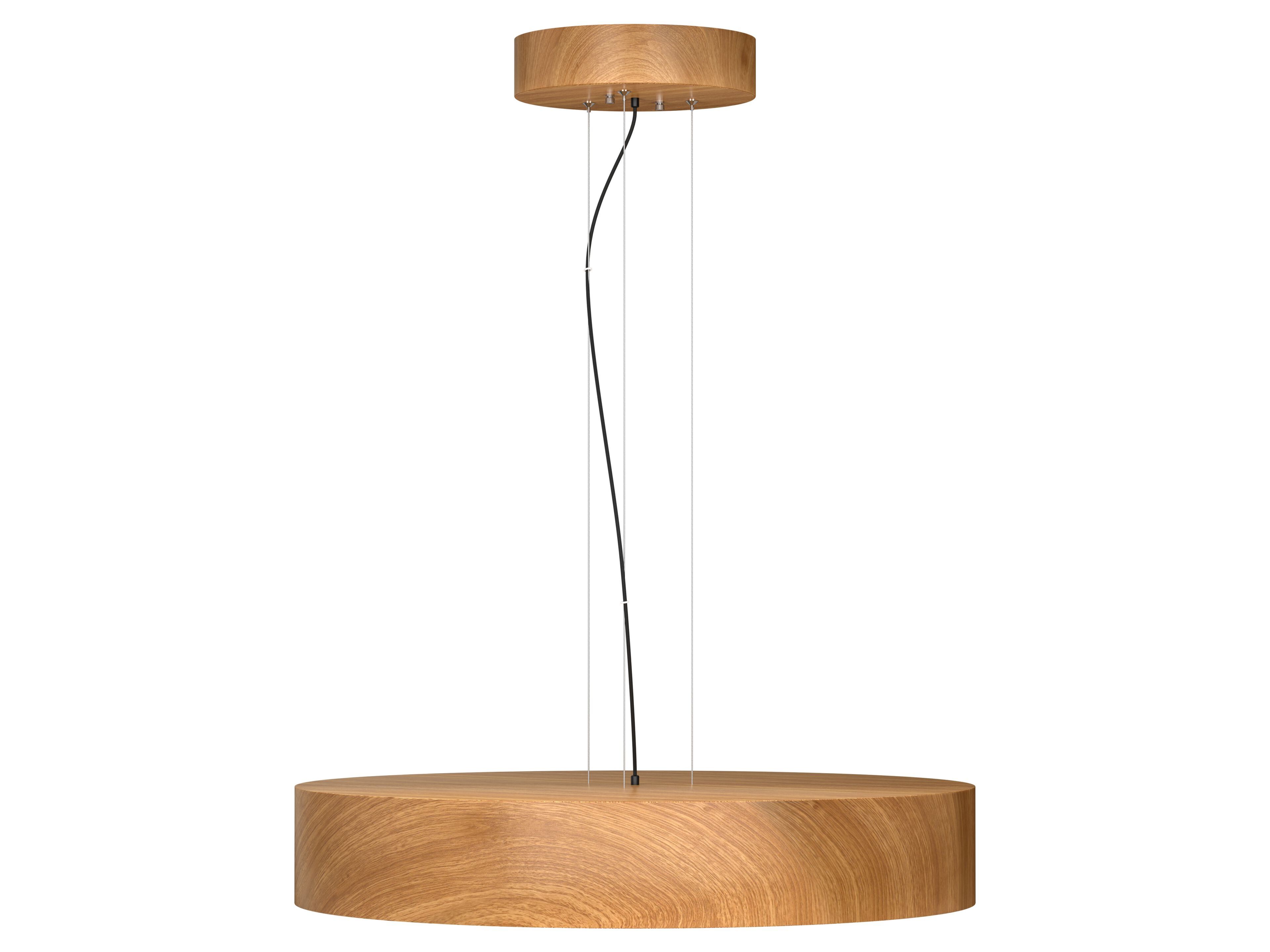 Деревянный эффект стальной светодиодный подвесной светильник Valaisin Grönlund дуб ARCH-00130556 - Вид №4