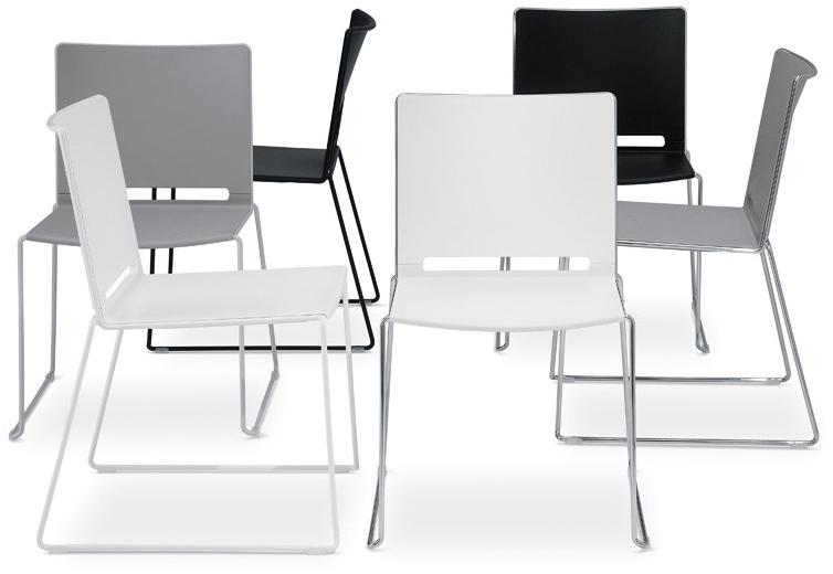 Diemmebi Стул из полипропилена, штабелируемый салазками Lafilò sun-id-1438696 - Вид №1