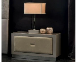 CorteZari Прямоугольная тумбочка с ящиками Zoe gold