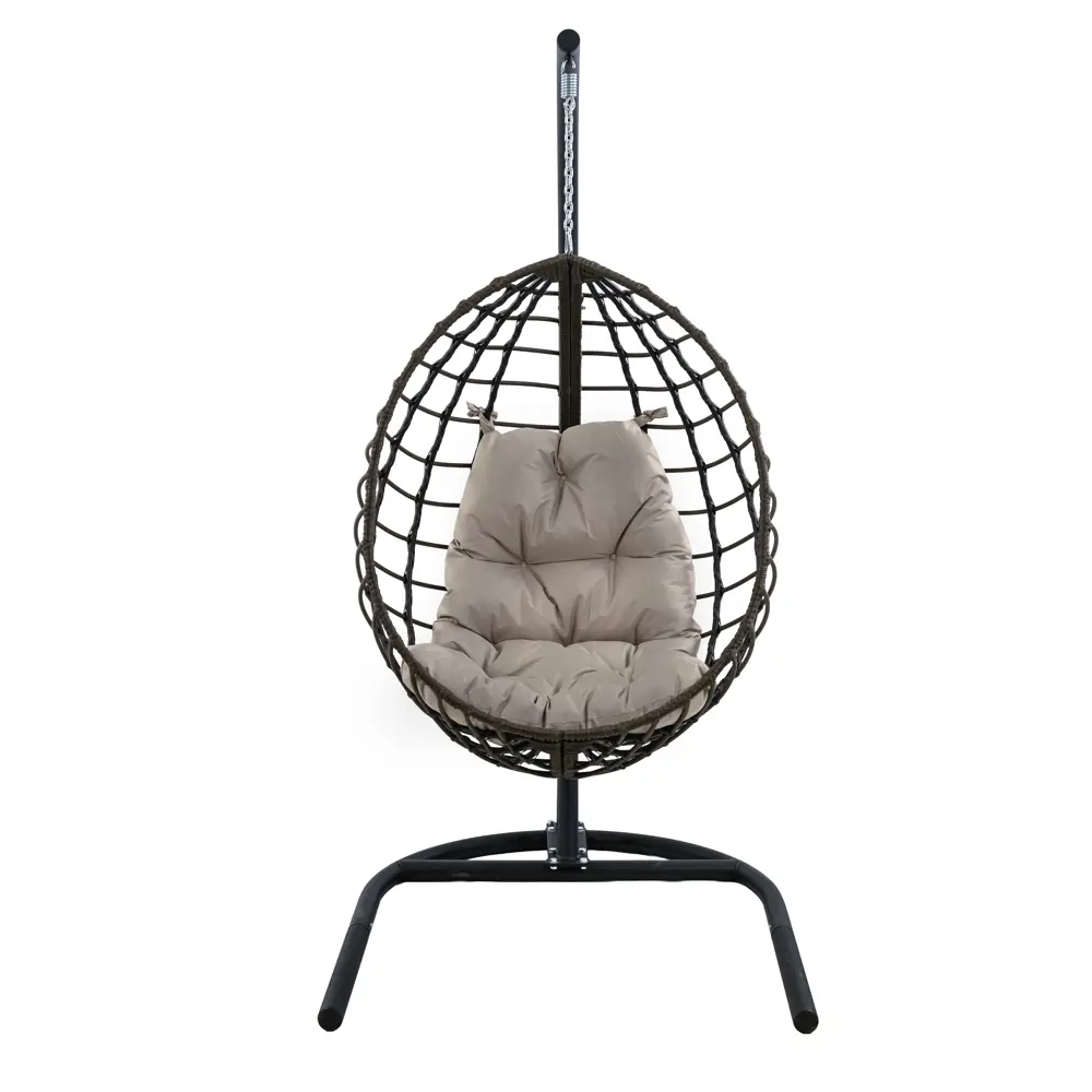 Кресло подвесное Alfart Хорхе одноместное коричневый/черный нет STLM-2202648 - Вид №2