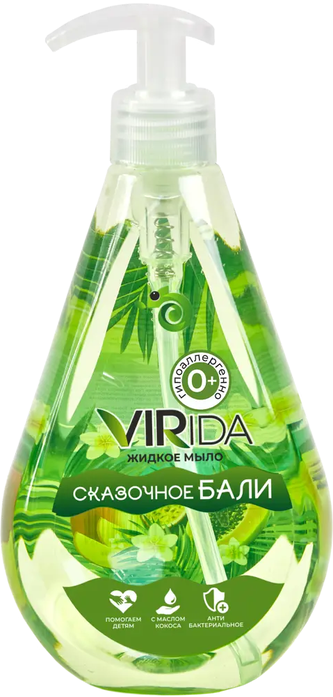 90408189 Жидкое мыло антибактериальное VIRIDA Сказочное Бали 4603806796045 500 мл STLM-1072386