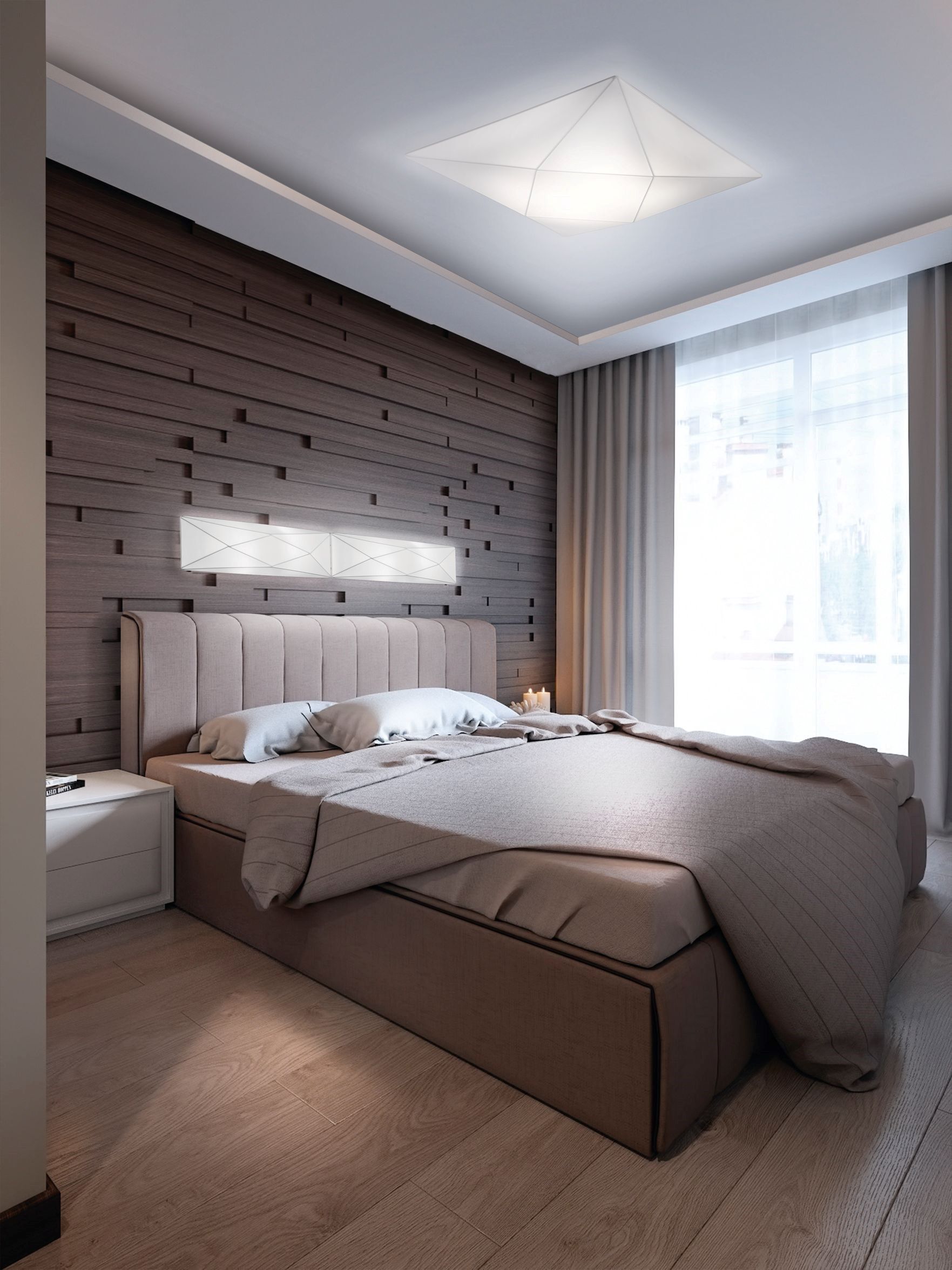 Ткань настенный светильник / потолочный светильник Olé Lighting Polaris ARCH-00027101 - Вид №5