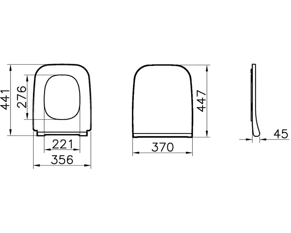 91649146 Крышка-сиденье Vitra Integra Square 191-003-009 тонкое микролифт белый STLM-0987945