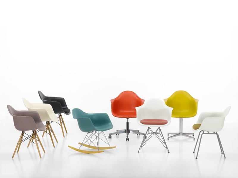 Стул с подлокотниками из полипропилена и ткани VITRA Eames Plastic Chair ARCH-00117709 - Вид №8