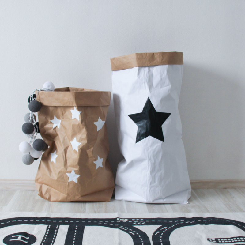 Эко-мешок для игрушек Big Star из крафт бумаги VAMVIGVAM  282070 Белый;бежевый Santreyd  - Вид №4