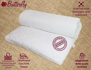 90734381 Топпер 200x90 см, холпласт STLM-0360544 QUEEN BUTTERFLY