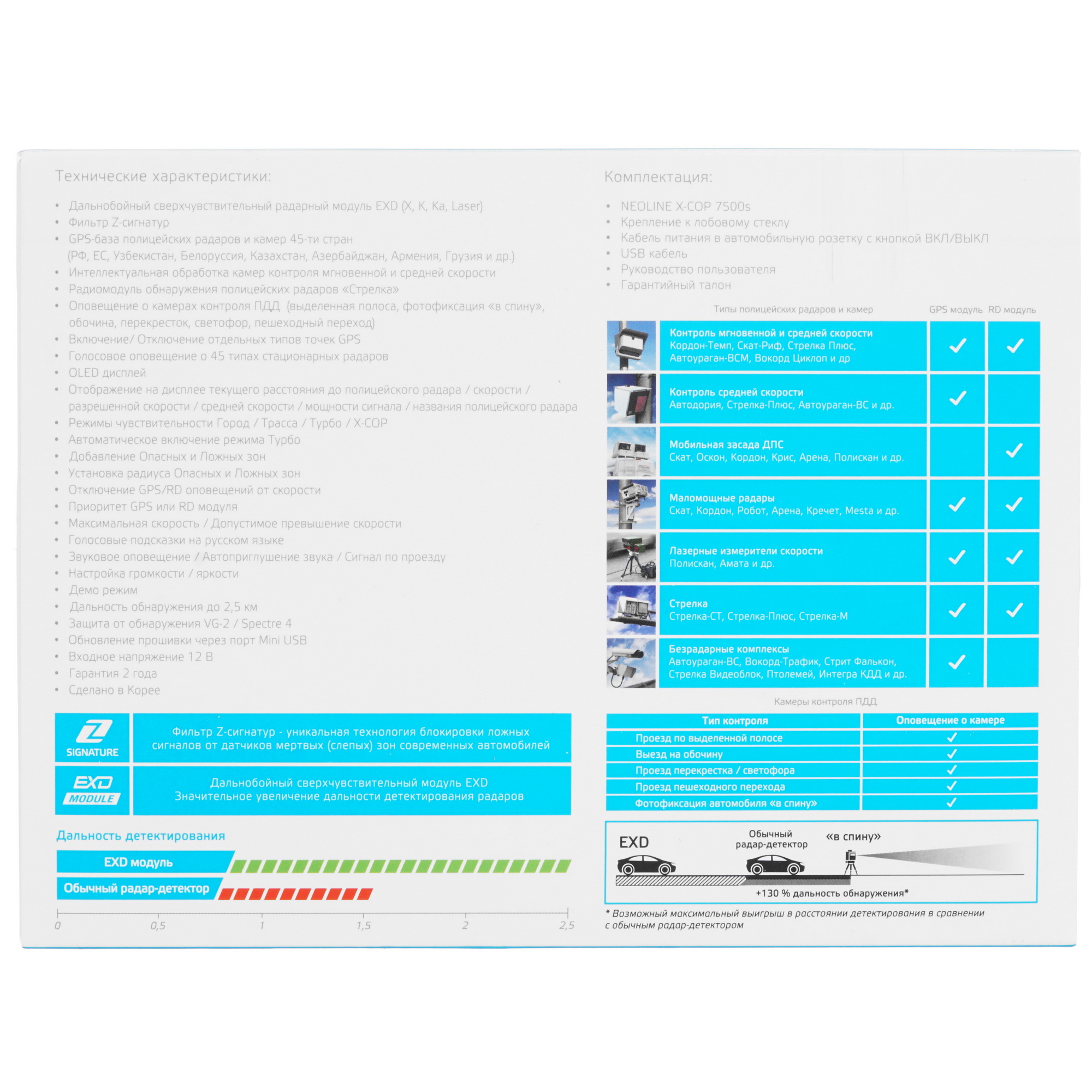 1129751 Радар-детектор Neoline X-COP 7500s STDN-0048561 - Вид №9