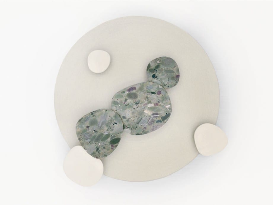 Низкий журнальный столик с гранитной столешницей конгломерата Paola Lenti ISOLE ARCH-00096429 - Вид №1