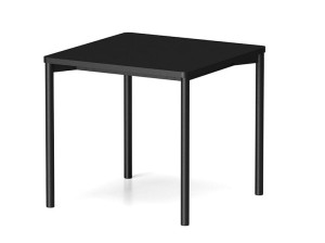 Квадратный стол из стали и дерева