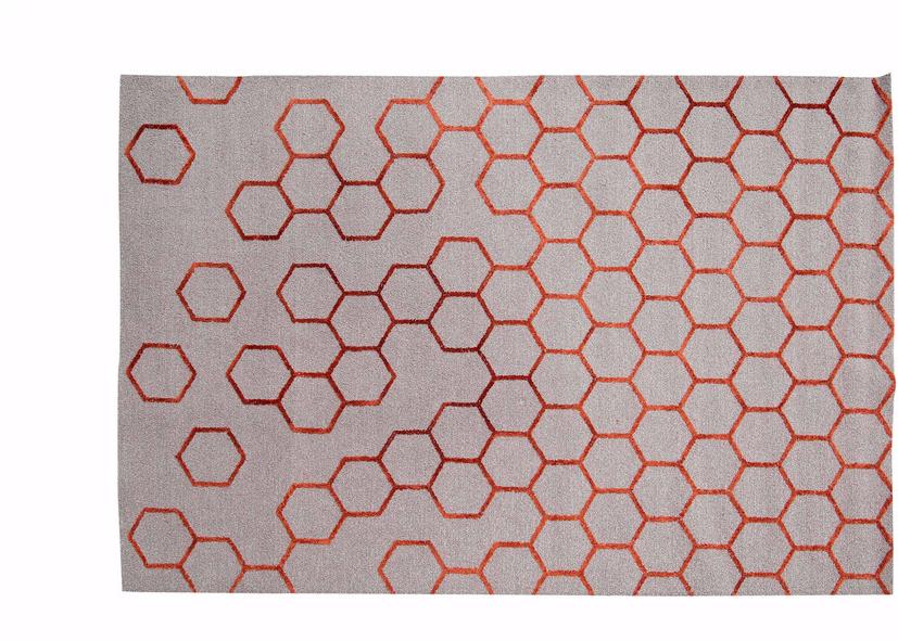 Roche Bobois Прямоугольный шерстяной коврик ручной работы с геометрическими мотивами Accessoires sun-id-1498008 - Вид №1