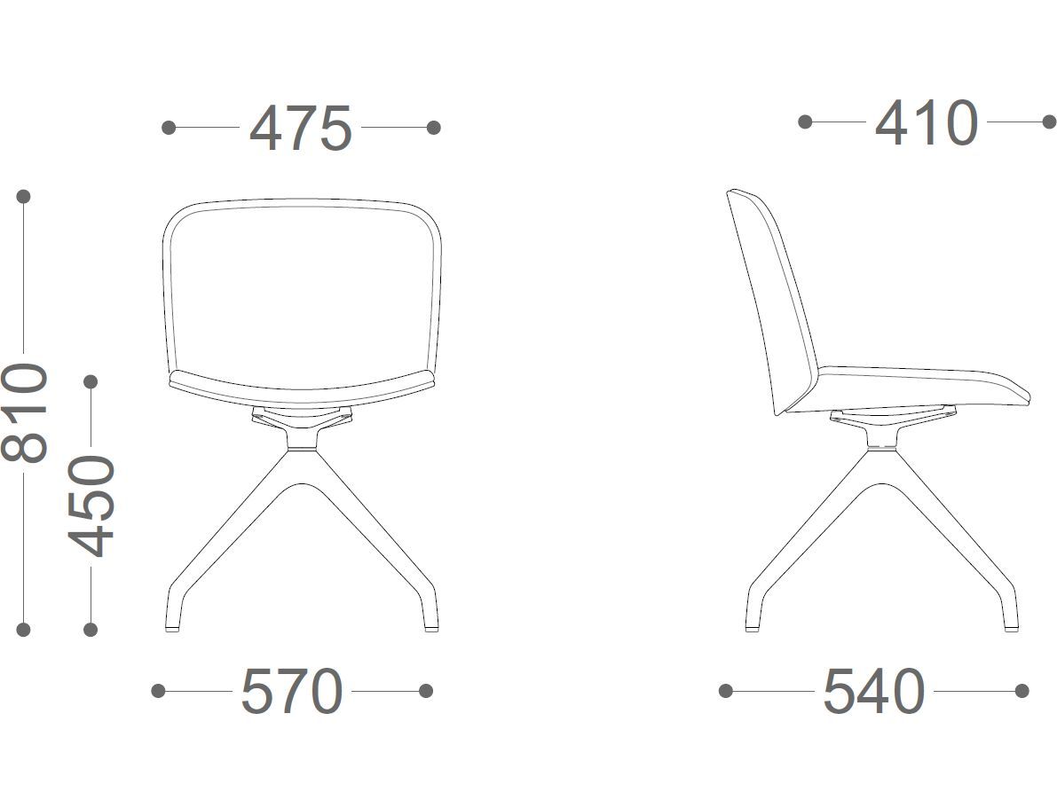 Тканевый мягкий поворотный стул VAGHI Free Soft ARCH-00152054 - Вид №7
