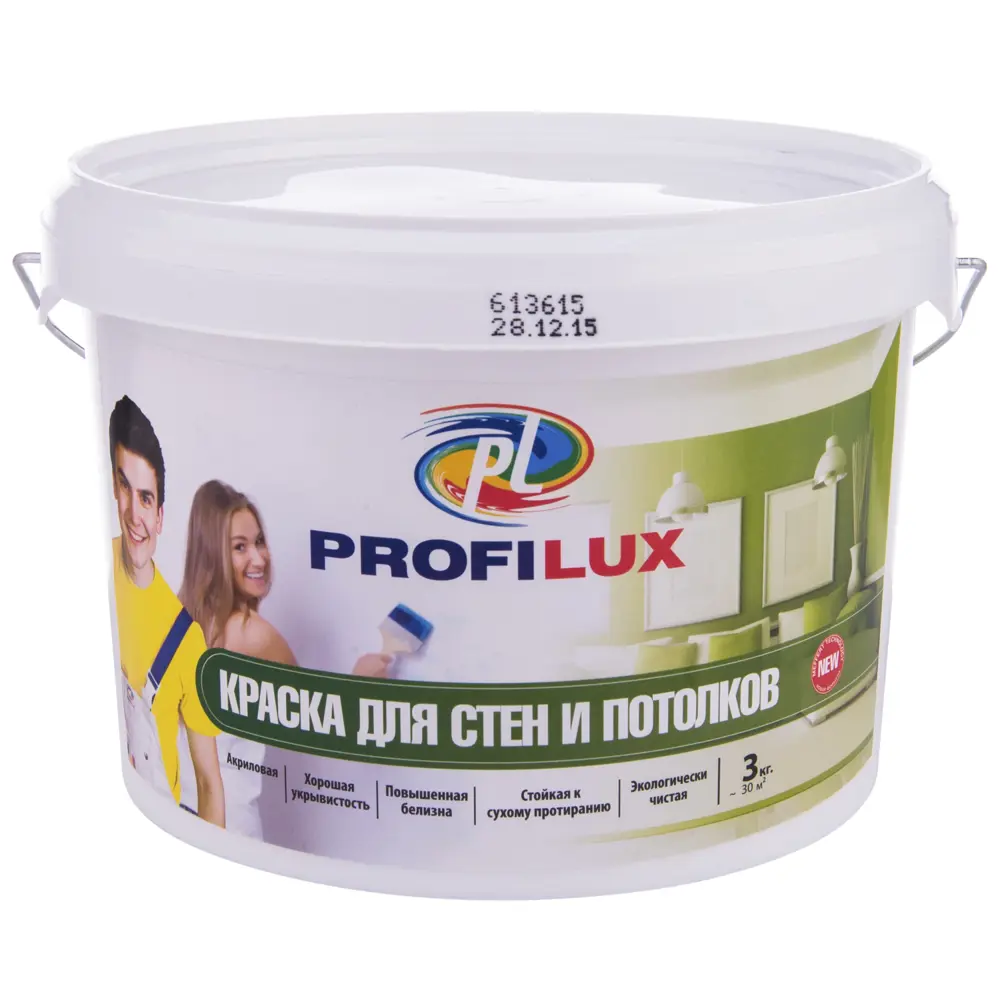 Краска акриловая Profilux 3 кг STLM-2043943