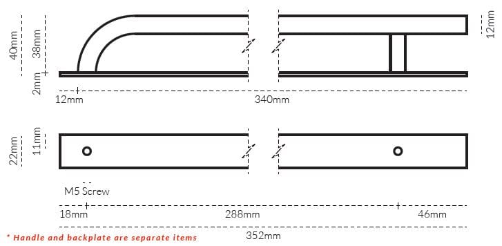 Латунная мебельная ручка на пластине Lo & Co Interiors Brera ARCH-00145478 - Вид №44