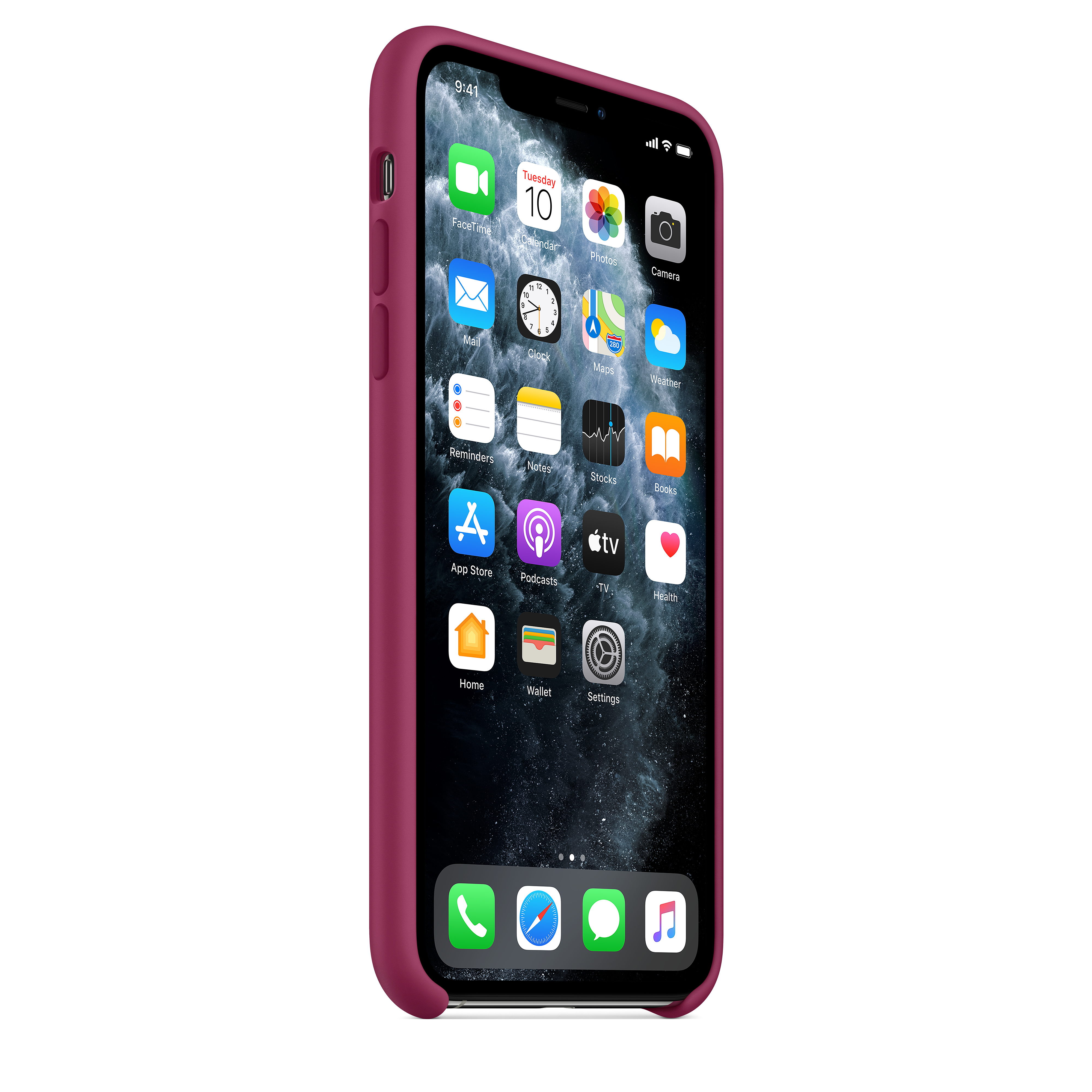 MXM82ZM/A Iphone 11 pro max silicone case - pomegranate Apple Santreyd  - Вид №4