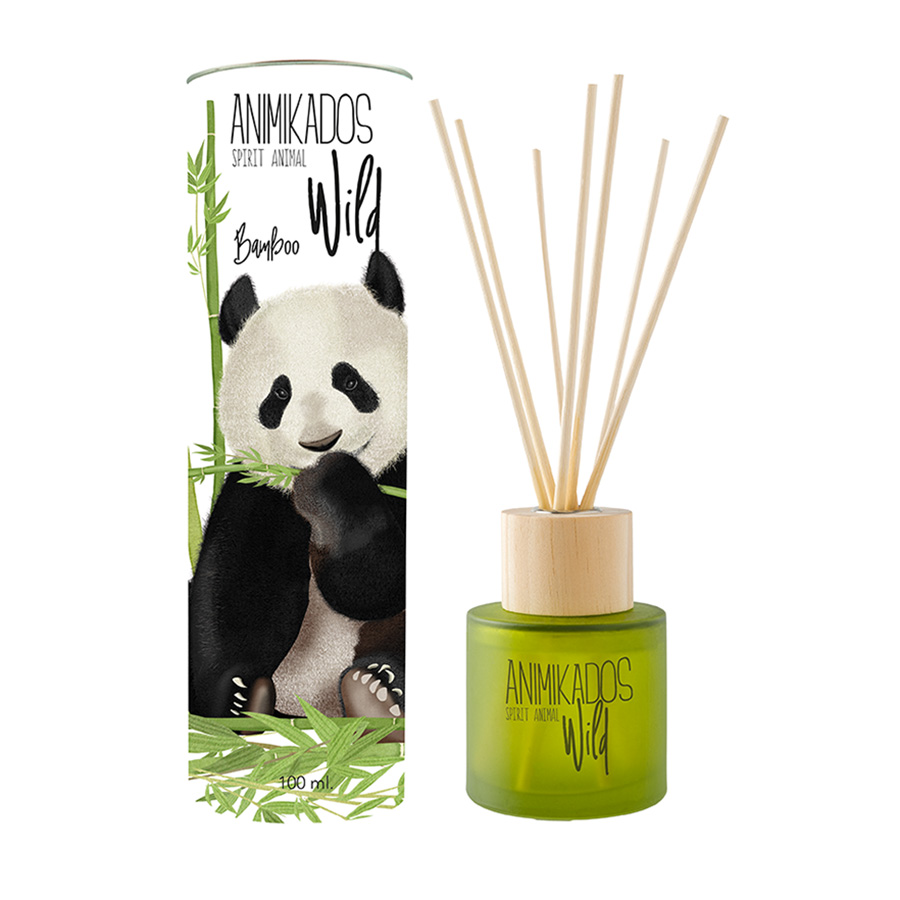 MK100BWAW Диффузор ароматический wild panda, Бамбуковый, 100 мл Ambientair 