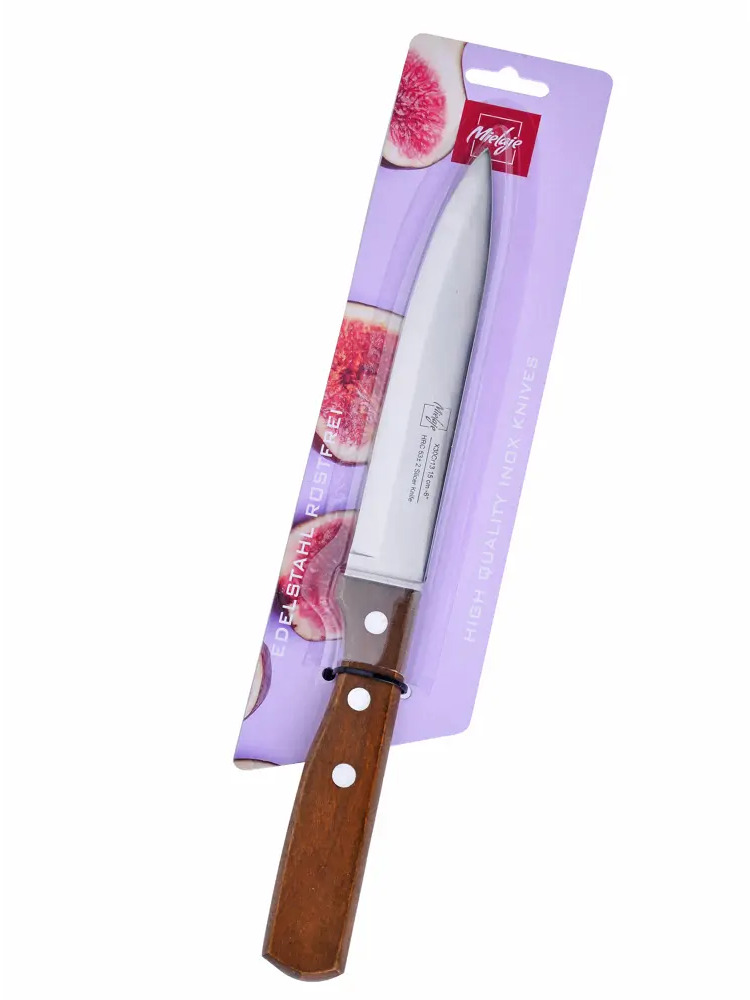 91069380 Нож для мяса Mielaje Econom 15 см цвет сталь/светло-коричневый STLM-0467214