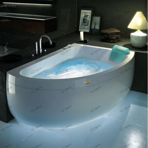 Ванна с гидромассажем "HYDRO FRIENDLY" Aquasoul Offset угловая 9443-605A Dx Jacuzzi 9443605ADX