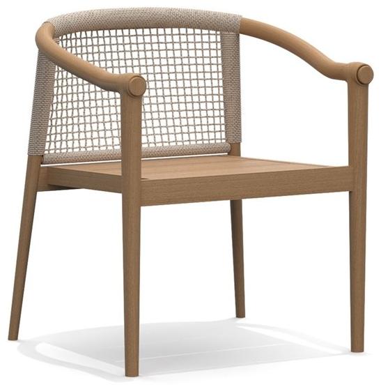 Atmosphera Садовый стул с подлокотниками из тика и веревки Lodge Lg.sb - Вид №1