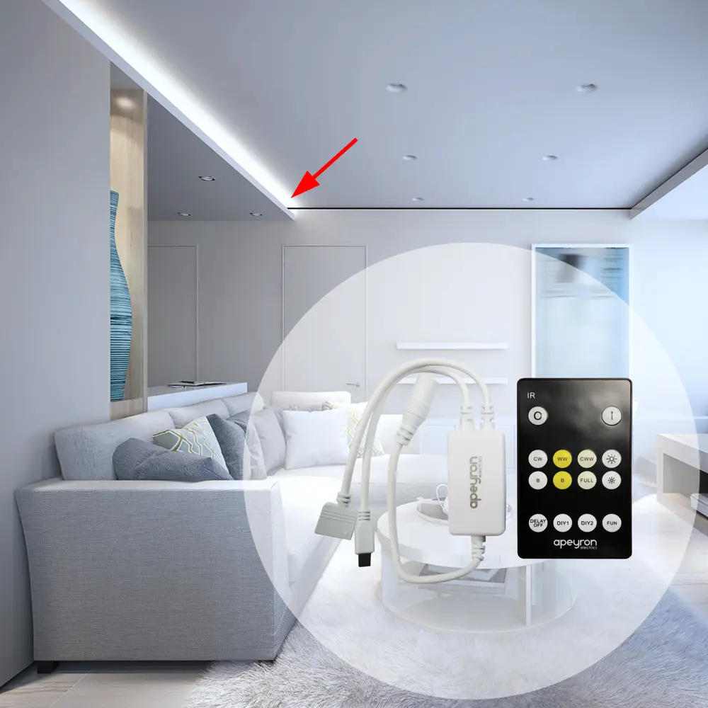 Контроллер APEYRON для светодиодных лент 12/24В с радиоуправлением 88110353 STLM-0076831 - Вид №7