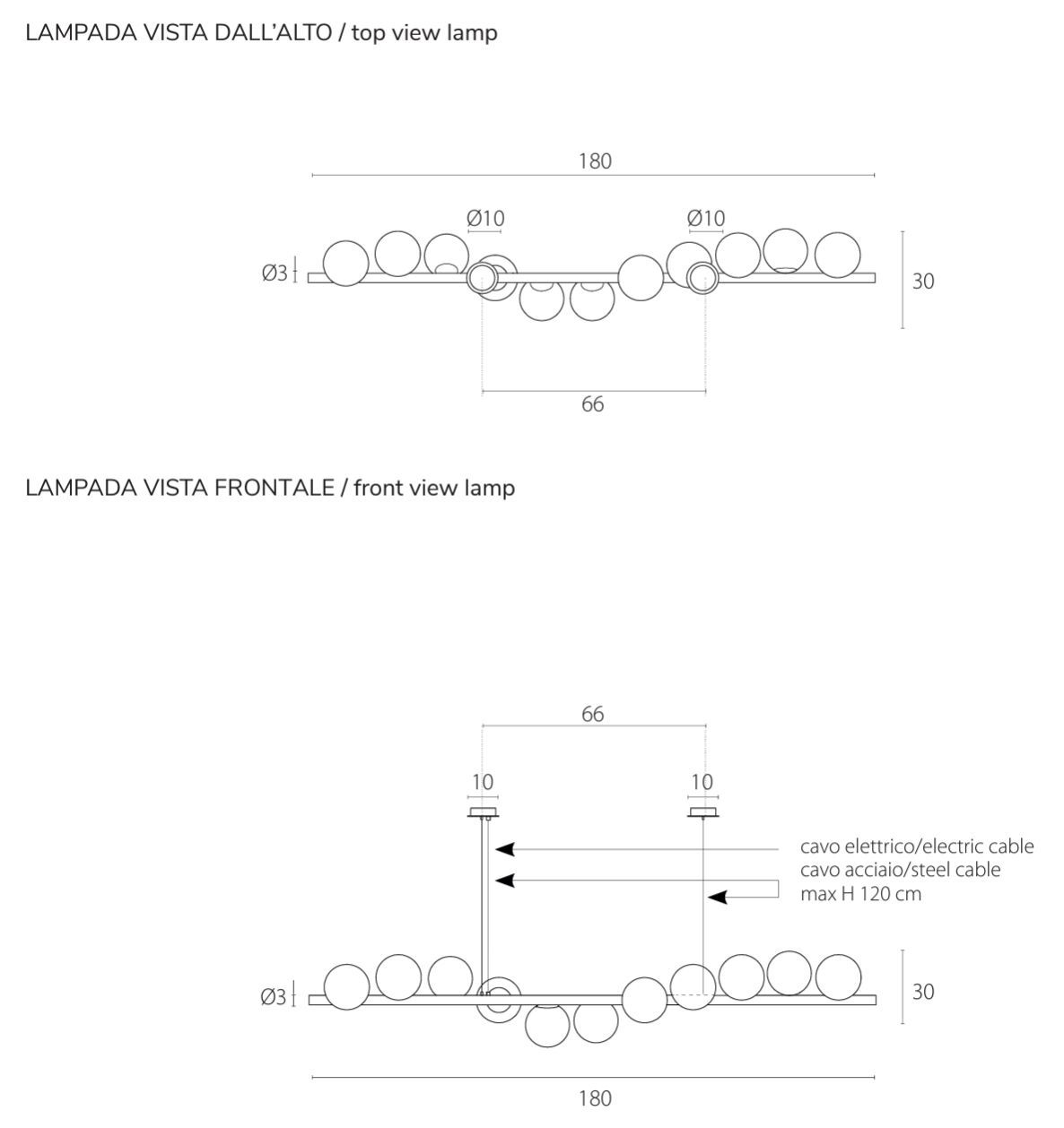 Окрашенный металлический подвесной светильник RIFLESSI ARCH-00151524 - Вид №2