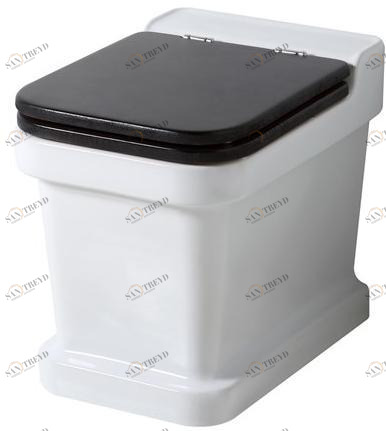 Bp420 Приставной унитаз напольный Белый BLEU PROVENCE Industrialis Италия