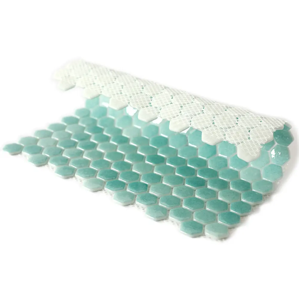 Мозаика стеклянная Natural STP-GN008-HEX 29x29 см цвет зеленый 84830273 STLM-2093160 Santreyd Steppa - Вид №2