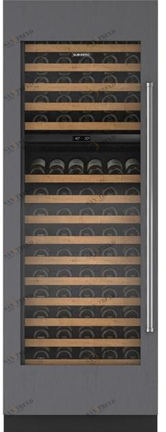 Sub-Zero Вертикальный встраиваемый винный холодильник из нержавеющей стали со стеклянной дверцей класса а Cantine vino Icbiw-30 