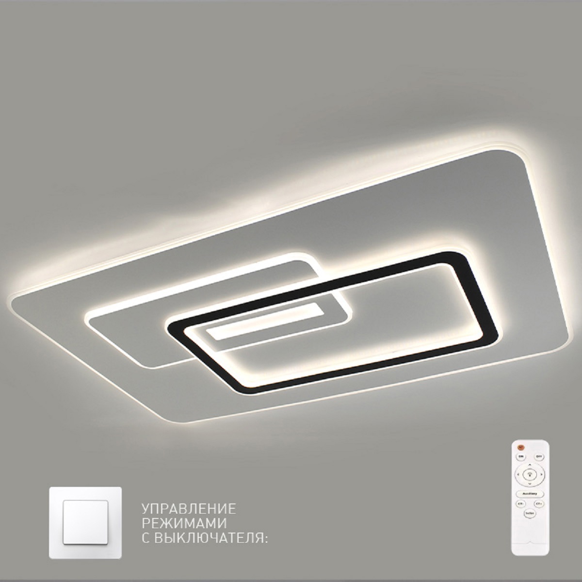 91063332 Люстра потолочная светодиодная 150W UNIVERSE УУО00004169 25 м² изменение оттенков белого цвет белый STLM-0463927 ESTARES