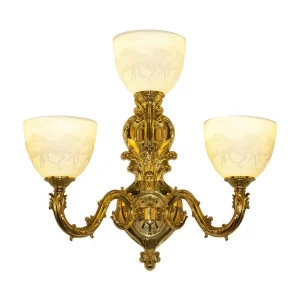 Бра настенное бежевое Bohemia Ivele 7101B16/2+1/210 G P1 U Horse BOHEMIA IVELE ПОД СТАРИНУ 00-3889072 Бежевый