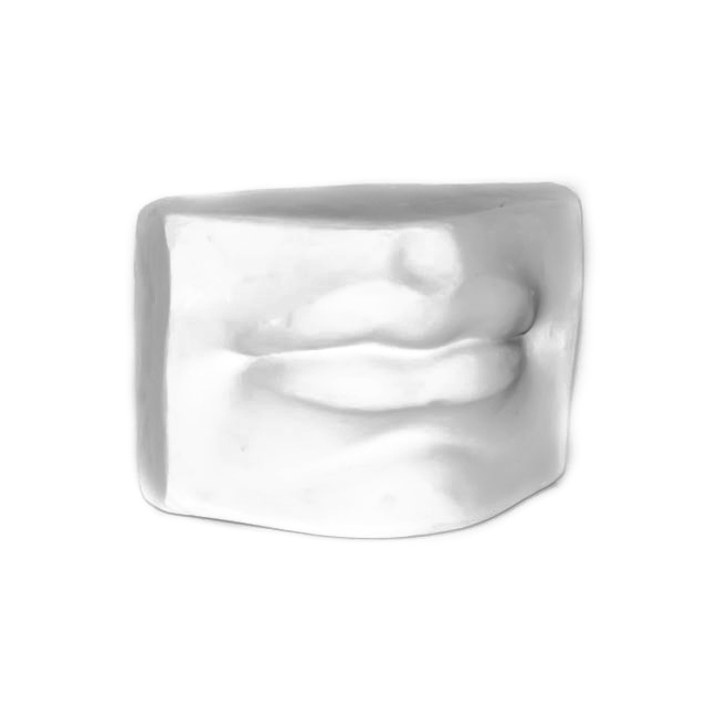 20-204 Детали лица гипс Губы Давида 17х8х12см Santreyd 