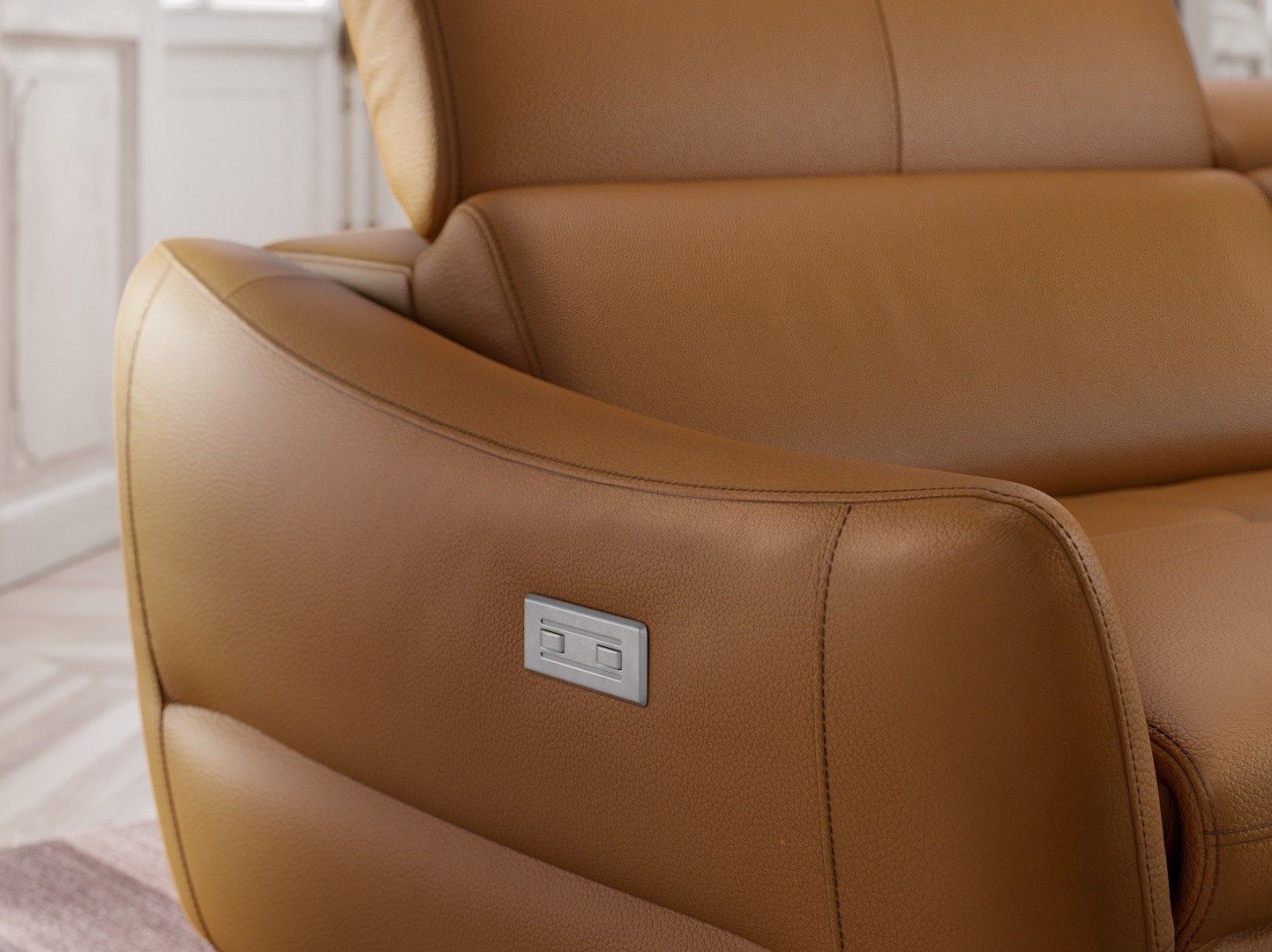 2-местный кожаный диван Sofanella MODENA ARCH-00039928 - Вид №3