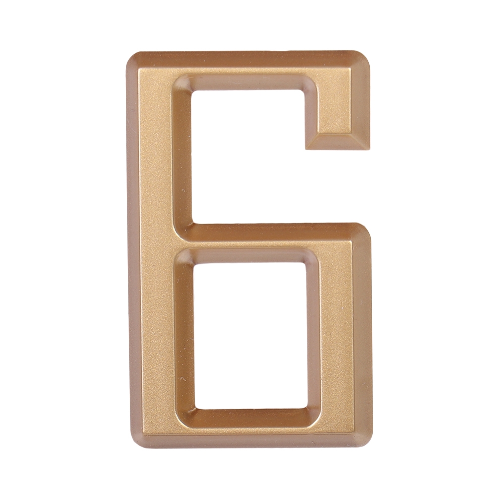 Дверной номер  «6», 37х5х60 мм, золото LJPS0053 Public Steel Россия 