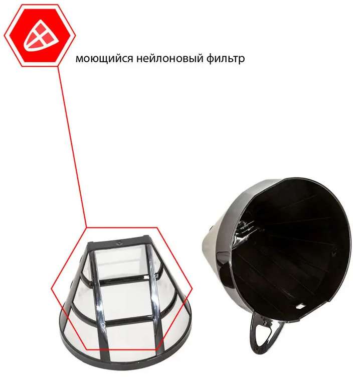 91600340 Капельная кофеварка 1.25 л JVC JK-CF34 18x30.50x23 см цвет черный STLM-0873234