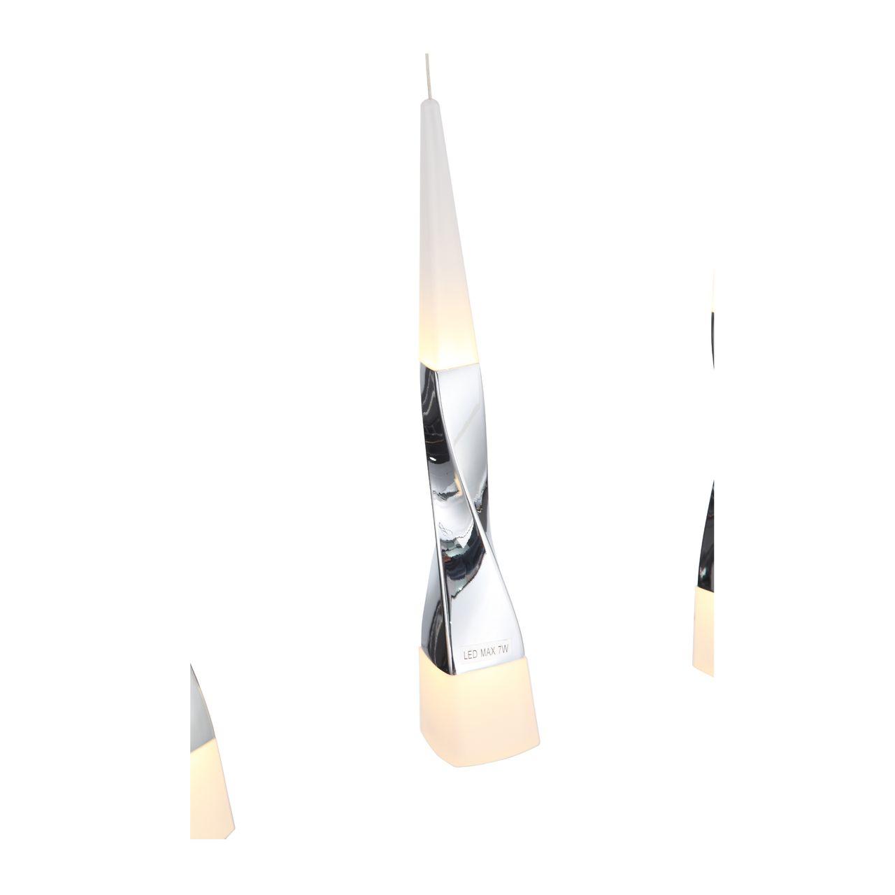 Подвесной светильник светодиодный белый Bochie SL405.103.05 ST LUCE ДИЗАЙНЕРСКИЕ, BOCHIE 00-3890136 Белый;хром  - Вид №2