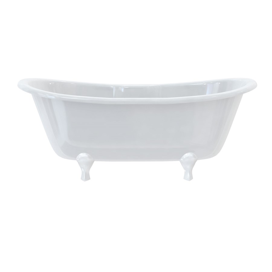 Burlington Двухсторонняя ванна Bateau с роскошными ножками с ножками Luxury Arc в черном цвете L2B T10F  - Вид №8