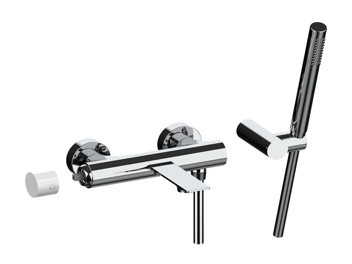 Настенный смеситель для ванны с ручным душем Rubinetterie Frattini Narciso S ARCH-00102282