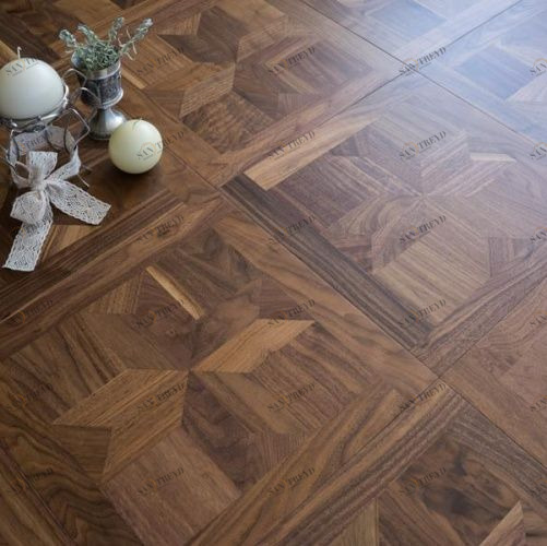 Модульный паркет Coswick Шеверни Американский Орех американский Селект (Гладкая) 431х431 мм 13961601