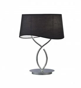 Настольная лампа Mantra Ninette Satin Nickel 1916 MANTRA ИНТЕРЬЕРНЫЕ 079947 Серебро;черный