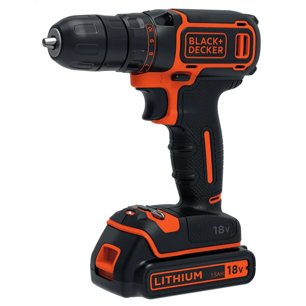 Шуруповерт Black & Decker Li-ion 18 В BLACK + DECKER STLM-2062186