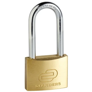 Замок навесной Standers с длинной дужкой 50x39 мм медь 82247292 STLM-2007074
