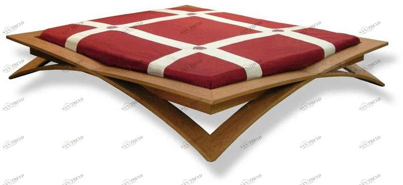 Cinius Двуспальная кровать из дерева sun-id-1445522