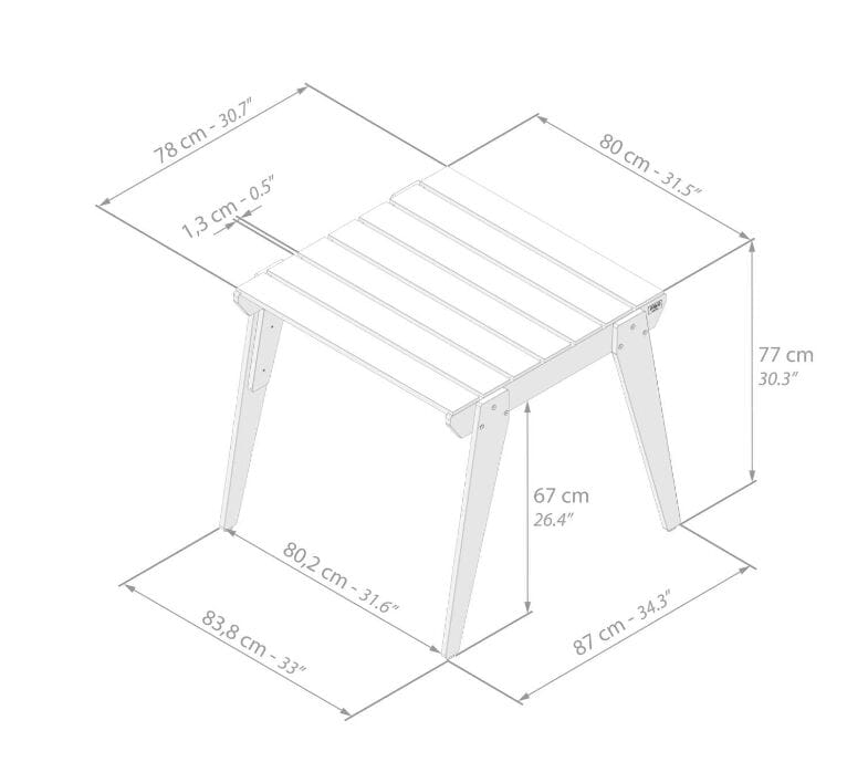 Квадратный стол из тикового дерева Mobili Fiver Елена ARCH-00112537 - Вид №7