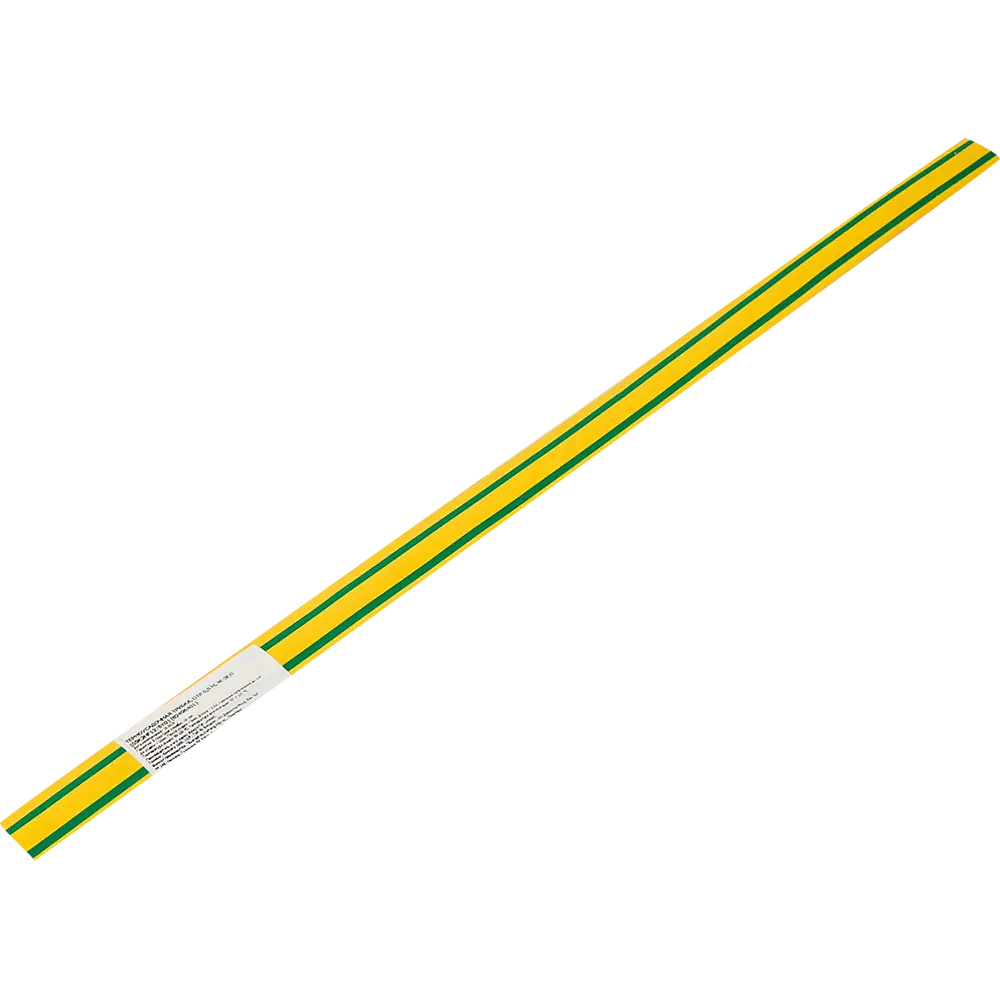 Термоусадочная трубка SKYBEAM для изоляции проводов 12/6 мм желто-зеленая 82496401 STLM-0028674