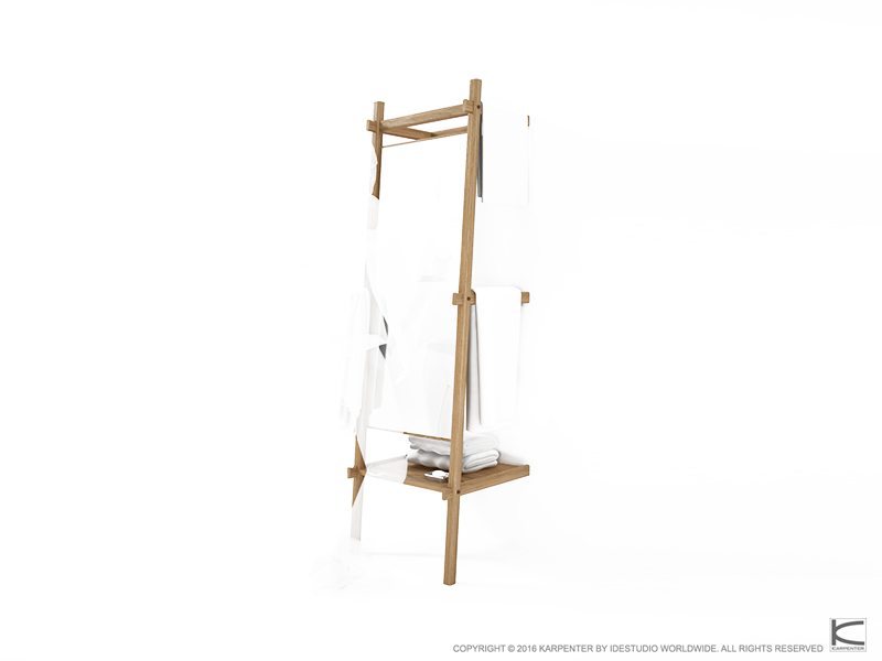 370_724 Напольное зеркало и полка Karpenter SIMPLYCITY  - Вид №2