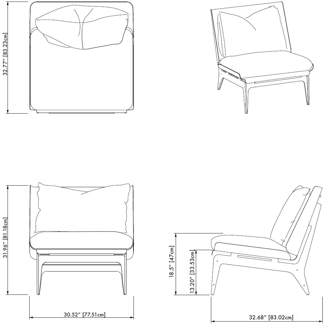 GABRIEL SCOTT Кресло с тканевой обивкой Boudoir sun-id-1367058 - Вид №8