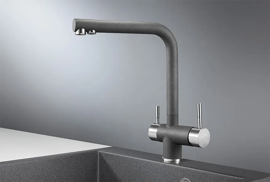 2305, ГРАФИТ, СМЕСИТЕЛЬ КУХОННЫЙ GRANULA 2305-ST110