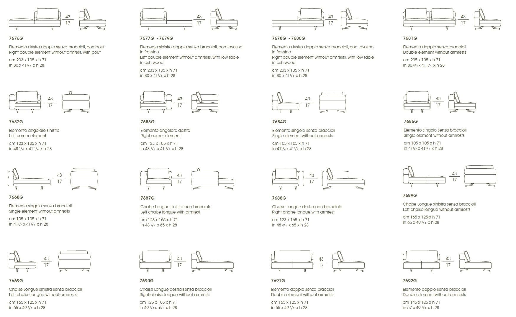 Секционный диван из ткани Giorgetti SOHO ARCH-00120326 - Вид №4
