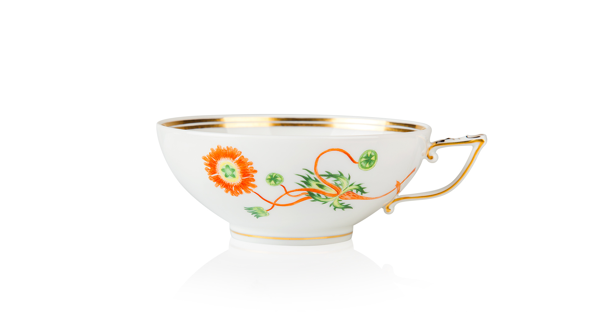 10616799 Meissen Тет-а-тет 2/8 "Форма И" (цветочный орнамент,Э.П.Бёрнер) Фарфор  - Вид №4