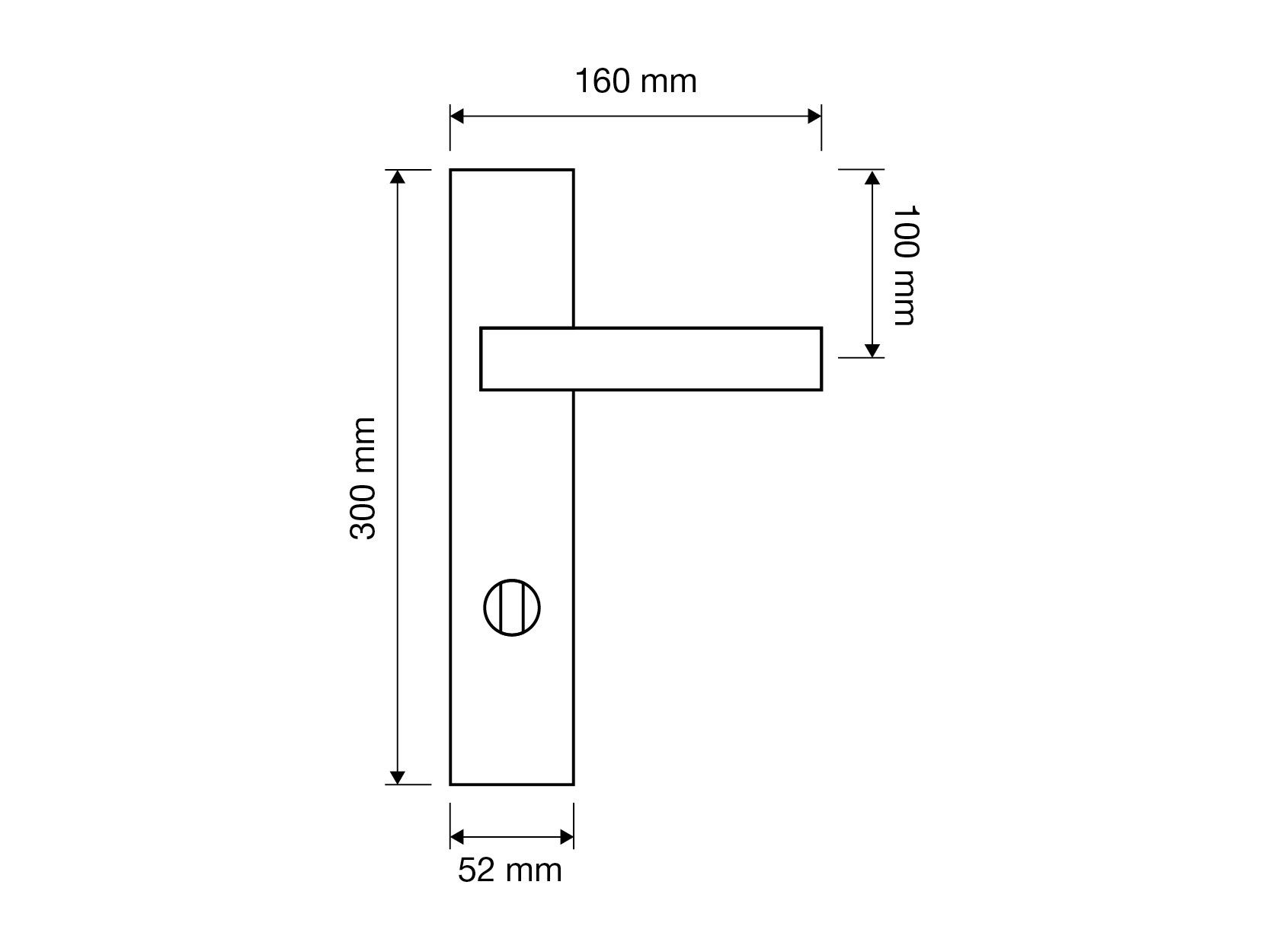 Латунная ручка на пластине LINEA CALI' ARCH-00089666 - Вид №3